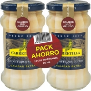 CARRETILLA espárragos blancos cortos muy gruesos frasco 110  3.75 €