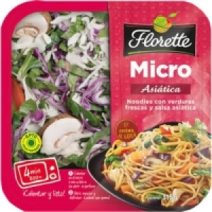 FLORETTE ensalada micro asiática noodles con verduras y sals 2.99 €