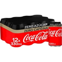 Hipercor  COCA-COLA ZERO Azúcar ZERO CAFEÍNA refresco de cola pack 12 
