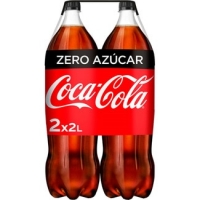 Hipercor  COCA-COLA ZERO Azúcar refresco de cola pack 2 botella 2 l