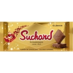 Hipercor  SUCHARD turrón de chocolate crujiente clásico Calidad Suprem