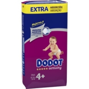 Hipercor  DODOT Activity pañales de 10 a 15 kg talla 4+ Extra absorció