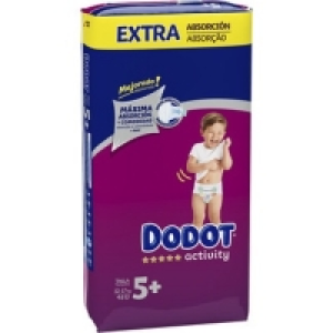 Hipercor  DODOT Activity pañales de 12 a 17 kg talla 5+ Extra absorció