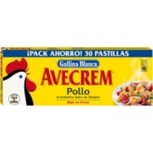 Hipercor  AVECREM caldo de pollo 30 pastillas estuche 300 g con regalo