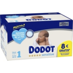 Hipercor  DODOT Sensitive pañales recién nacido de 2 a 5 kg talla 1 pa