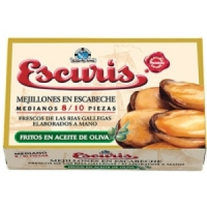ESCURIS mejillones en escabeche de las rías gallegas fritos
