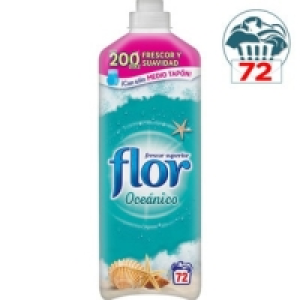 Hipercor  FLOR suavizante concentrado Frescor Oceánico botella 64 dosi