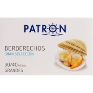 Hipercor  PATRON berberechos al natural gran selección 30-40 piezas la