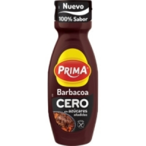 PRIMA salsa barbacoa cero sin azúcares añadidos sin gluten e