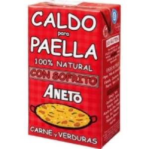 Hipercor  ANETO caldo para paella de carne y verduras con sofrito 100%