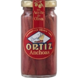 Hipercor  ORTIZ filetes de anchoa del Cantábrico en aceite de oliva fr