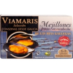 Hipercor  VIAMARIS SELECCION mejillones de las rías gallegas fritos en