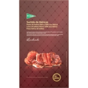 Hipercor  EL CORTE INGLES surtido de ibéricos paleta + lomo de bellota