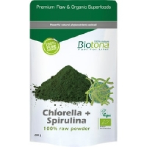 Hipercor  BIOTONA algas Chlorella y Spirulina en polvo fuente de prote