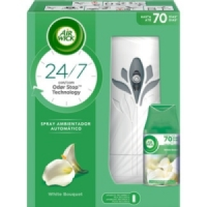 Hipercor  AIR WICK ambientador automático White Bouquet aparato + reca