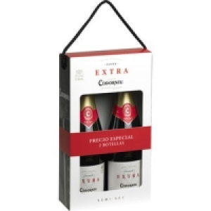 Hipercor  CODORNIU cava extra semi seco cuvée Estuche 2 botellas 75 cl