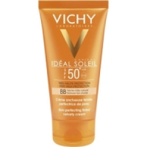 Hipercor  VICHY IDEAL SOLEIL BB emulsión solar facial tacto seco SPF 5