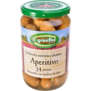 Hipercor  GRAEFKE salchichas cóctel alemanas auténticas frasco 360 g n