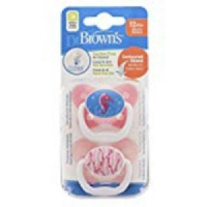 Prenatal  DR. BROWNS PREVENT PACK DE DOS CHUPETES ESCUDO MARIPOSA T-3 