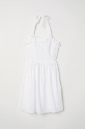 HM   Vestido halter bordado