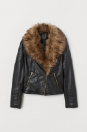 Cazadora motera con pelo 32.99 €