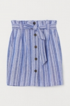Falda corta en mezcla de lino 14.99 €