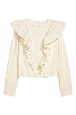 Blusa de algodón con volantes 19.99 €