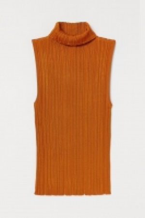 Top de canalé de cuello alto 14.99 €