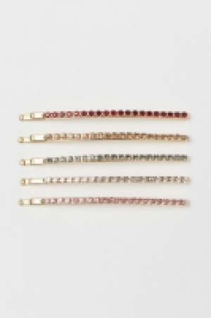 Pack 5 horquillas con strass 5.99 €