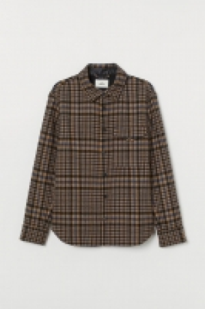 Chaqueta camisera con lana 76.99 €