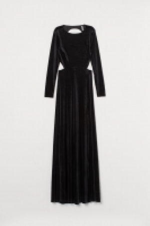 HM  Vestido largo en velour