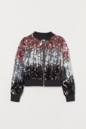 Cazadora bomber de lentejuelas 20.99 €