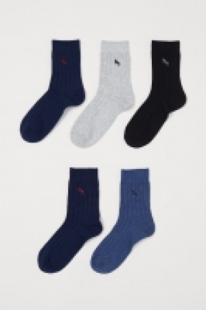 HM  Pack de 5 calcetines de canalé