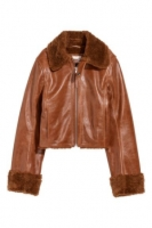 Cazadora motera de piel 199.00 €
