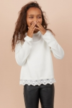 Jersey de punto con encaje 10.99 €