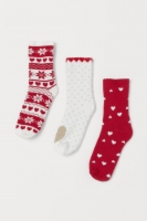 3 calcetines en tejido rizado 7.99 €