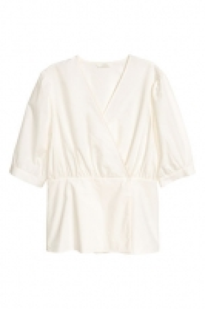 Blusa cruzada de algodón 9.99 €