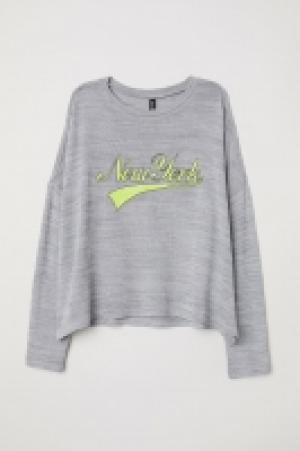HM  Jersey estampado de punto fino