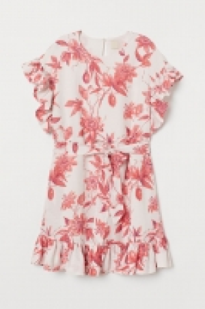 Vestido de volantes con lino 29.99 €