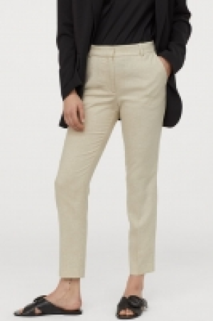 Pantalón pitillo con lino 12.99 €