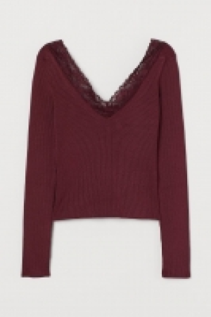Top de canalé con encaje 6.99 €