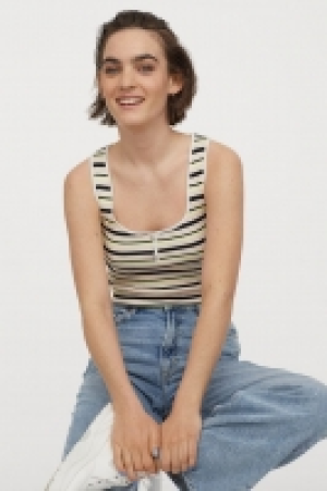 Camiseta de canalé sin mangas 6.99 €