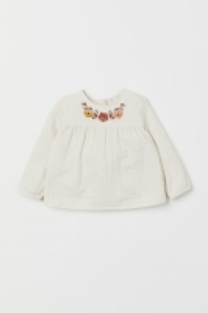 Blusa bordada de algodón 10.99 €