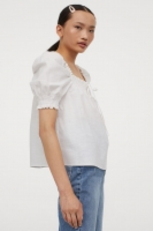 Blusa de algodón mangas puffy 6.99 €