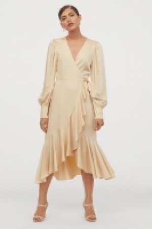 Vestido cruzado de satén 32.99 €