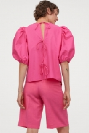 Blusa de algodón mangas puffy 4.99 €