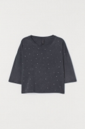 HM  Top cropped con strass