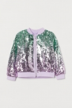 Cazadora bomber de lentejuelas 10.99 €
