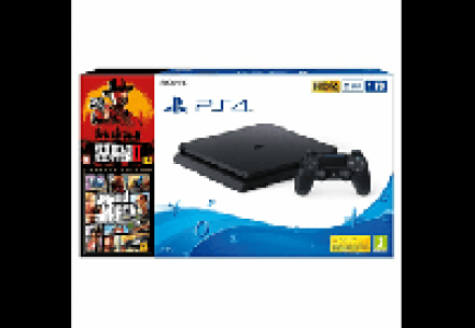 Consola - Sony PS4, 1 TB, Negro + Red Dead Redemption 2 + GT 339.00 €