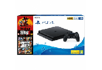 MediaMarkt  Consola - Sony PS4, 1 TB, Negro + Red Dead Redemption 2 + GT